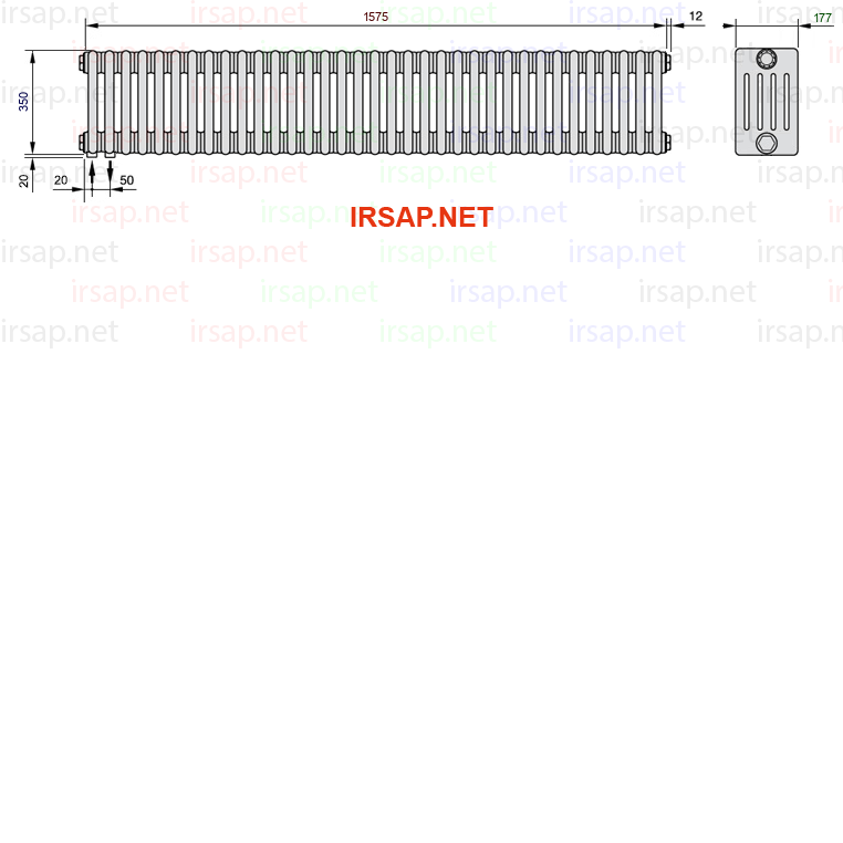 Радиатор IRSAP Tesi 50350/35 T18 CL 01